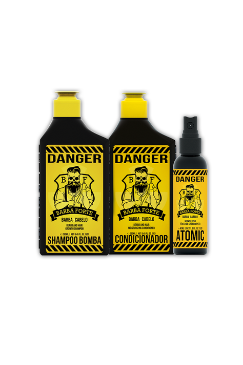 Pack Shampoo Acond. Tónico Crecimiento Barba Forte-0