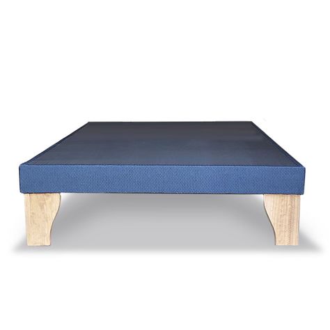 Base Europea Bellanova Home Tapizado 1.5 Plaza Azul Oscuro-1