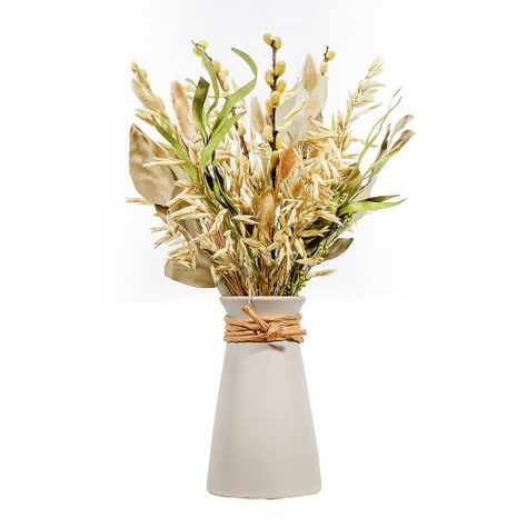 MIX DE VARAS SECAS Y HOJAS EN FLORERO 42 CM-0