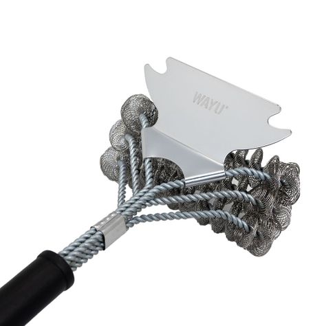 Cepillo Limpia Parrillas Con Raspador Wayu-2