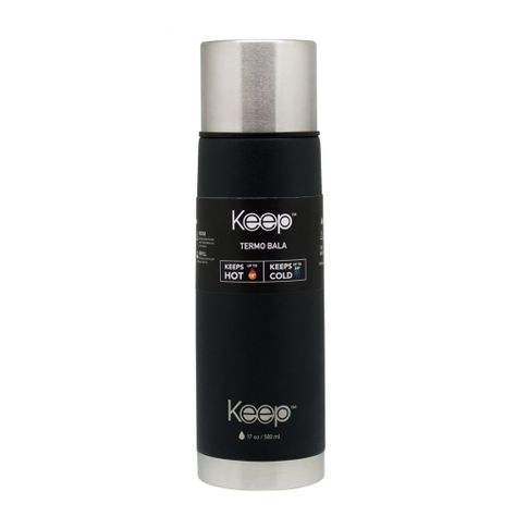 Termo Bala Keep 500 Ml Rubber Negro-1