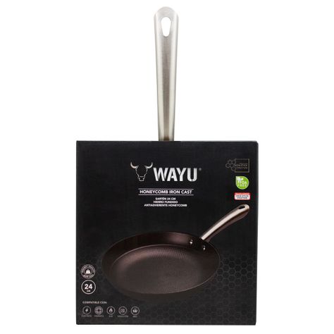 Sarten 24 Cm Iron Cast Honeycomb Wayu-2