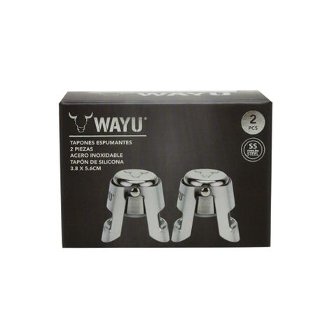 Set 2 Tapones Espumante Champagne Wayu-4