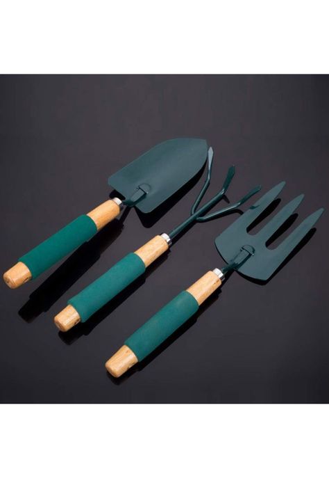 Set Jardinería Huerto 3 Piezas Metal Madera-7