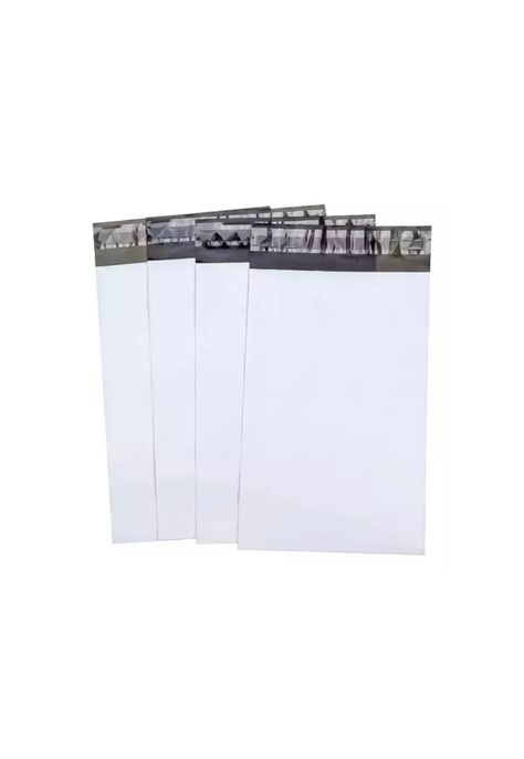 Pack 100 Bolsas Embalaje Courier Autoadhesivo Despacho 35x45 CM Blanca-0