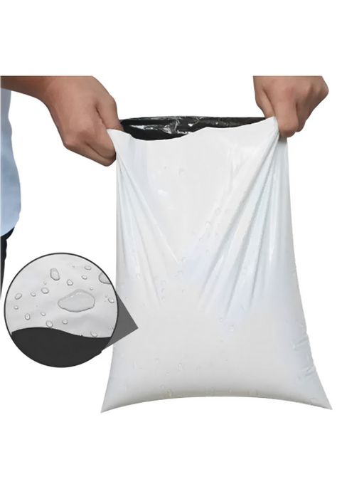 Pack 100 Bolsas Embalaje Courier Autoadhesivo Despacho 35x45 CM Blanca-4