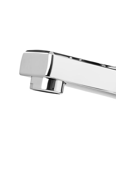 Llave Monomando Lavatorio Acabado Cromado Módena Plateado-2