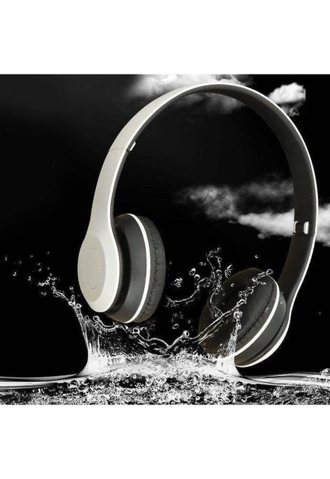 Audífonos Bluetooth Recargable Micrófono FM/TF Blanco-2