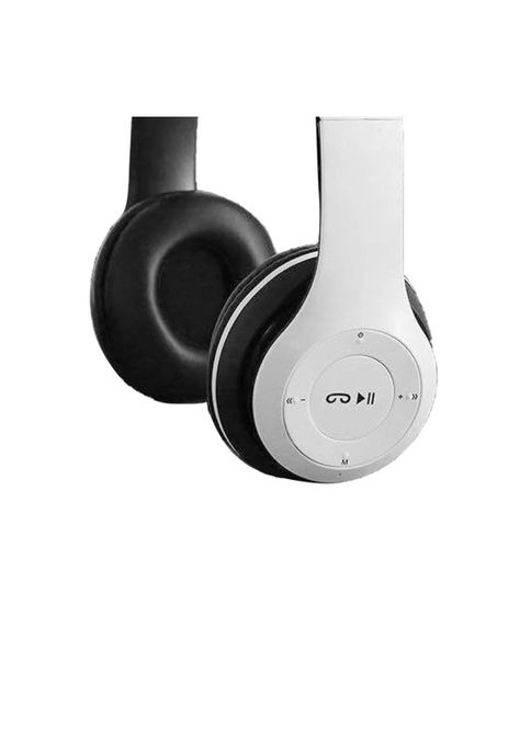 Audífonos Bluetooth Recargable Micrófono FM/TF Blanco-3