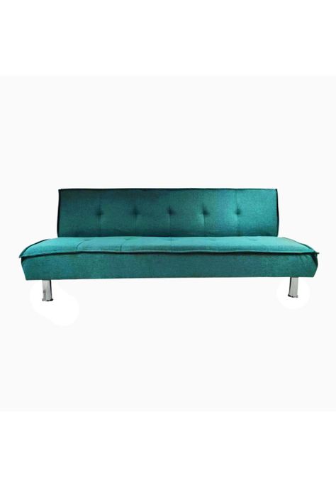 Futón Sofá Cama Ajustable 170x50x40 CM Turquesa-0
