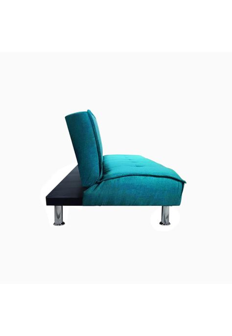 Futón Sofá Cama Ajustable 170x50x40 CM Turquesa-2