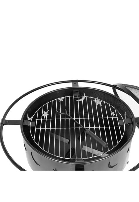 Brasero Metal Leña O Carbón Tapa 82x67 CM-3