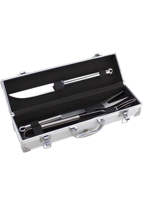 Set Maletín Deluxe Metálico Asado 3 Herramientas-0
