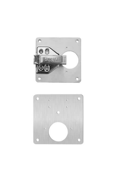 Set 2 Placas Reparación Bisagra Puerta Armario Mueble-1