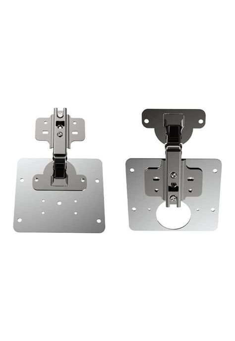 Set 2 Placas Reparación Bisagra Puerta Armario Mueble-3