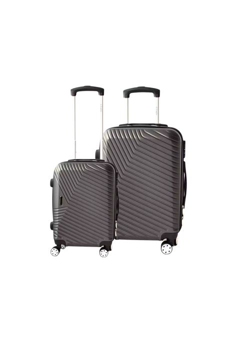 Set 3 Maletas Equipaje Cabina Ruedas - Gris-2