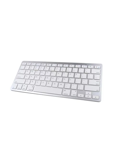 Teclado Inalámbrico Bluetooth Plateado-1