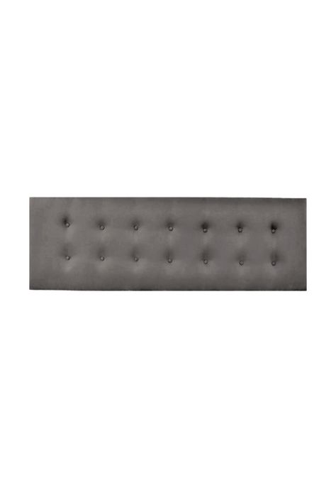 Respaldo Elegante Super King Capitone 200x60 CM Gris Claro Lino Botones-0