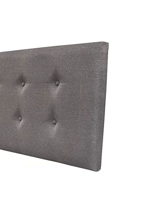 Respaldo Elegante Super King Capitone 200x60 CM Gris Claro Lino Botones-3