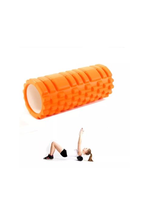 Rodillo Yoga Pilates Ejercicios Elongación Naranjo-2