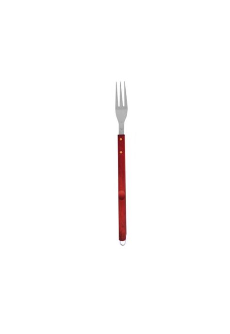 Set Asado Parrilla 3 Piezas Acero Inoxidable Mango Madera-2
