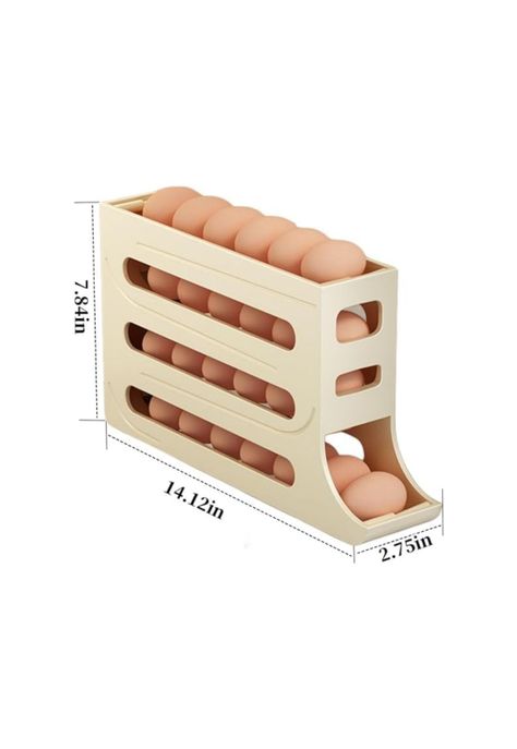 Organizador Portahuevos 4 Niveles 30 Huevos 35,9x7 CM-3