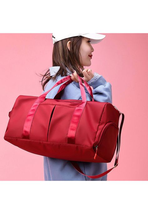 Bolso Duffel Viaje Deportivo Gimnasio Fitness 35 LT Rojo-2