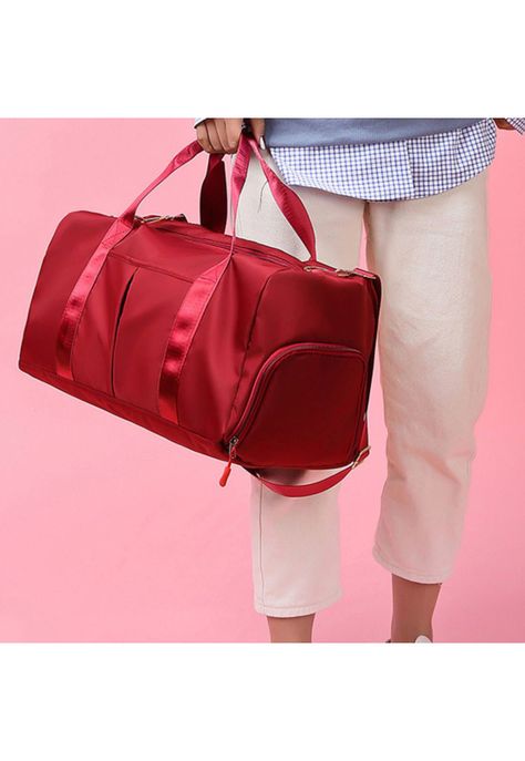 Bolso Duffel Viaje Deportivo Gimnasio Fitness 35 LT Rojo-3