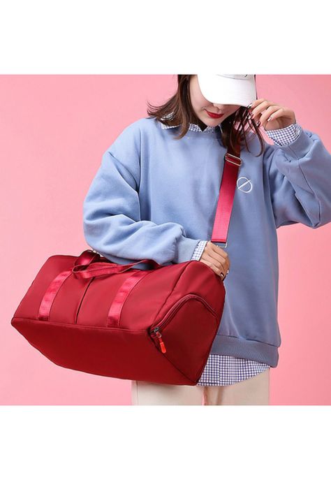 Bolso Duffel Viaje Deportivo Gimnasio Fitness 35 LT Rojo-4