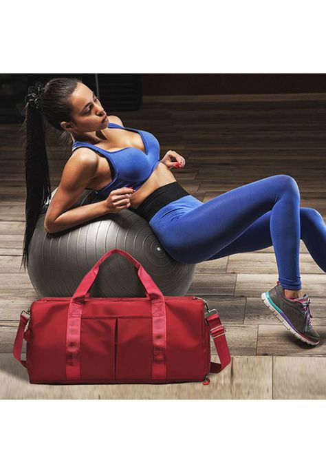 Bolso Duffel Viaje Deportivo Gimnasio Fitness 35 LT Rojo-5