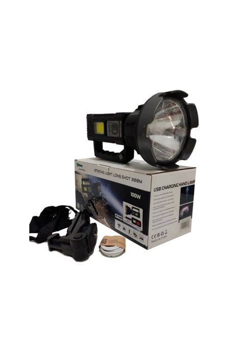 Linterna Luz LED COB 100 Watt Exteriores Recargable-2