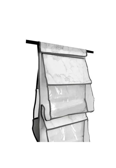 Organizador Closet Plegable Ropa 5 Bolsillos Blanco-1