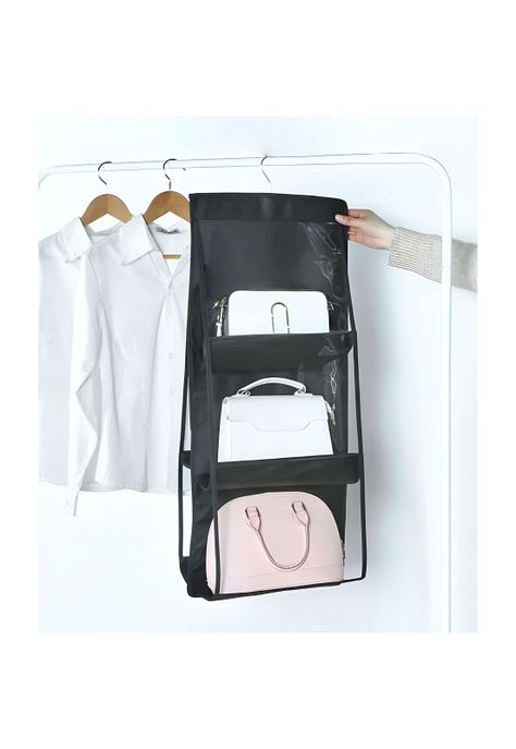 Organizador Closet Plegable Ropa 5 Bolsillos Blanco-5