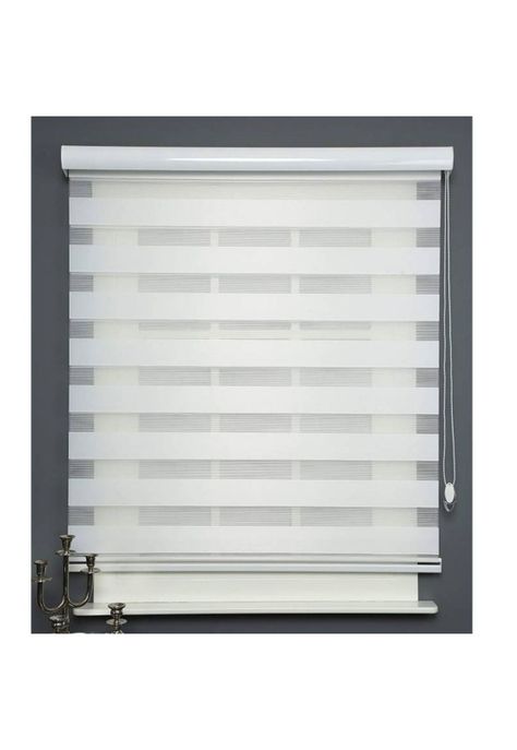 Cortina Roller Persiana Dúo Blanca 60x220 CM-2
