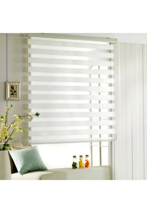 Cortina Roller Persiana Dúo Blanca 60x220 CM-3