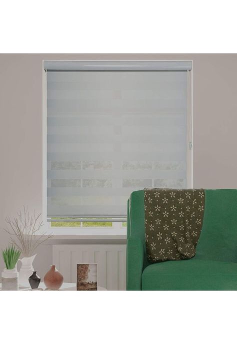 Cortina Roller Persiana Dúo Blanca 60x220 CM-4