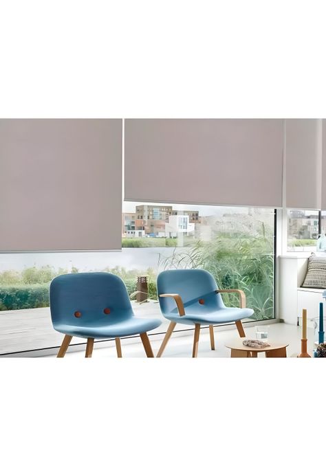 Cortina Roller Black Out Beige 120x120 CM-3