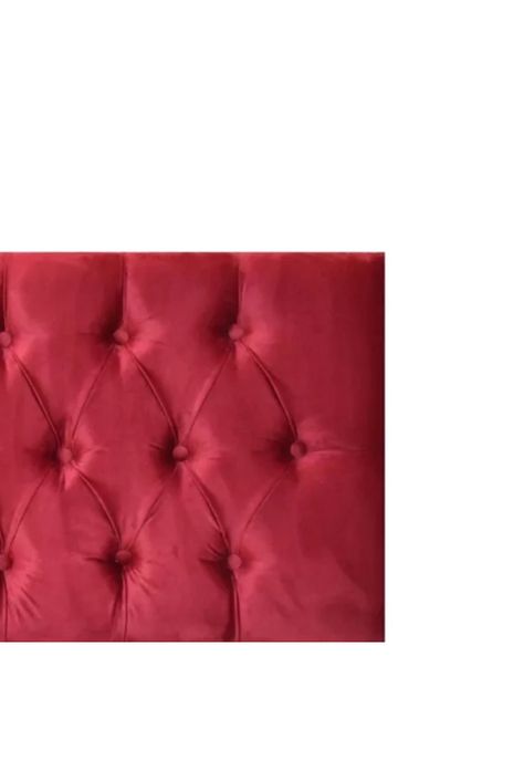 Respaldo Elegante King Capitone 180x60 CM Burdeo Felpa-2