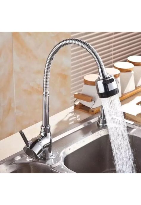 Llave Lavaplatos Monomando Cuello Flexible Giratorio Cocina-4