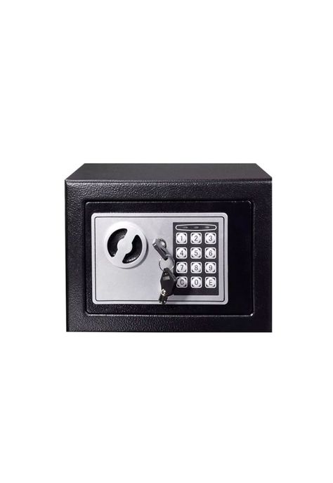 Caja Fuerte Seguridad Digital Acero 23.5x17x17 CM Negro-0