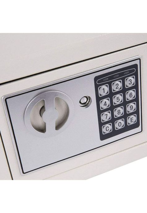 Caja Fuerte Seguridad Digital Acero 23.5x17x17 CM Blanco-2