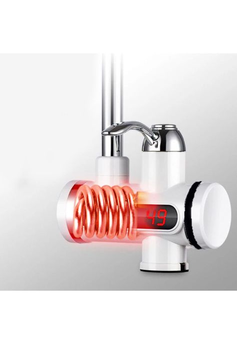 Llave Grifo Calentador Agua Eléctrico Lavaplatos Ducha-2