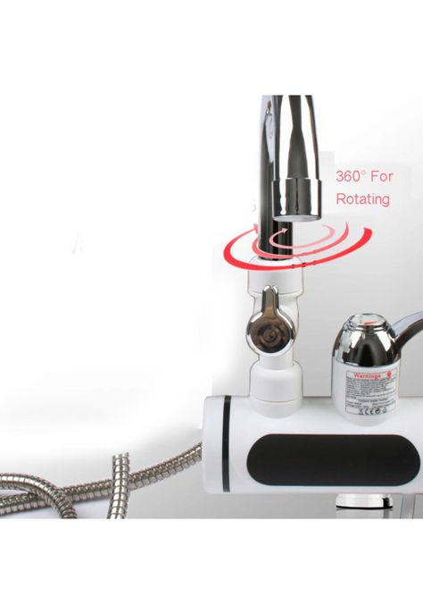 Llave Grifo Calentador Agua Eléctrico Lavaplatos Ducha-4