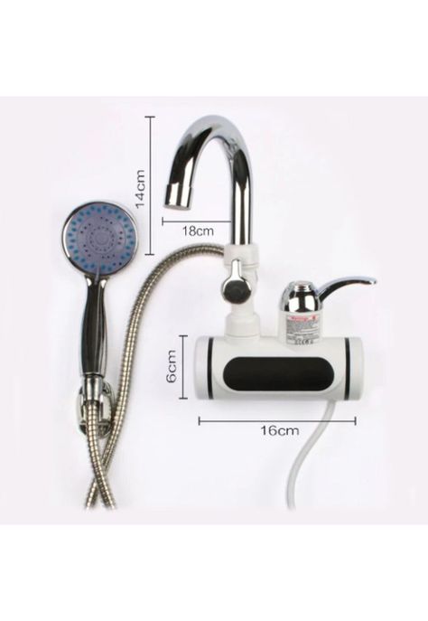 Llave Grifo Calentador Agua Eléctrico Lavaplatos Ducha-5