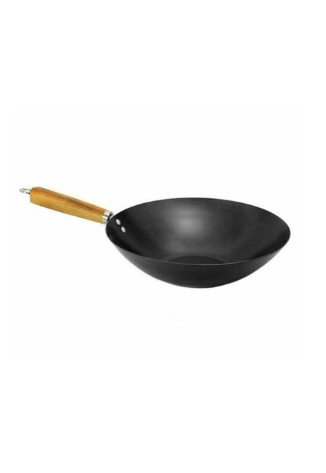 Wok Sartén Acero Mango Madera 29 CM-0