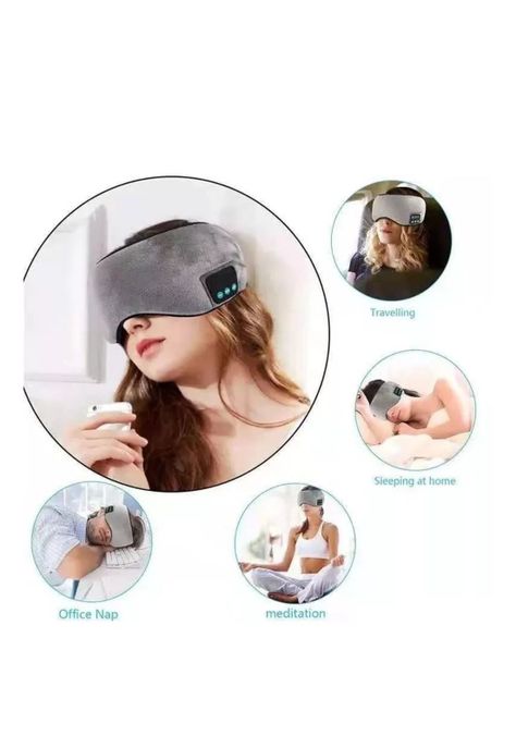 Antifaces Auriculares Inalámbricos Bluetooth Dormir-3