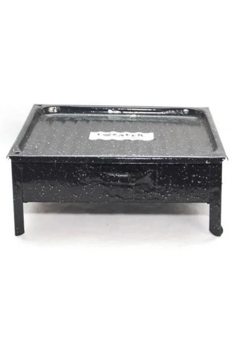 Parrilla Brasero Mesa Chapa Enlozada 30x25x12 CM-2