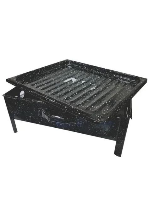 Parrilla Brasero Mesa Chapa Enlozada 30x25x12 CM-4
