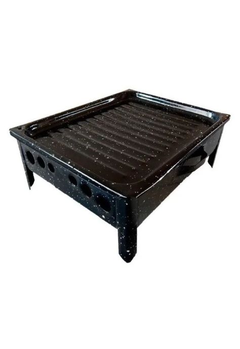 Parrilla Brasero Mesa Chapa Enlozada 30x25x12 CM-5