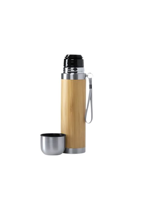 Termo Bambú Acero Inoxidable 430 ML-1